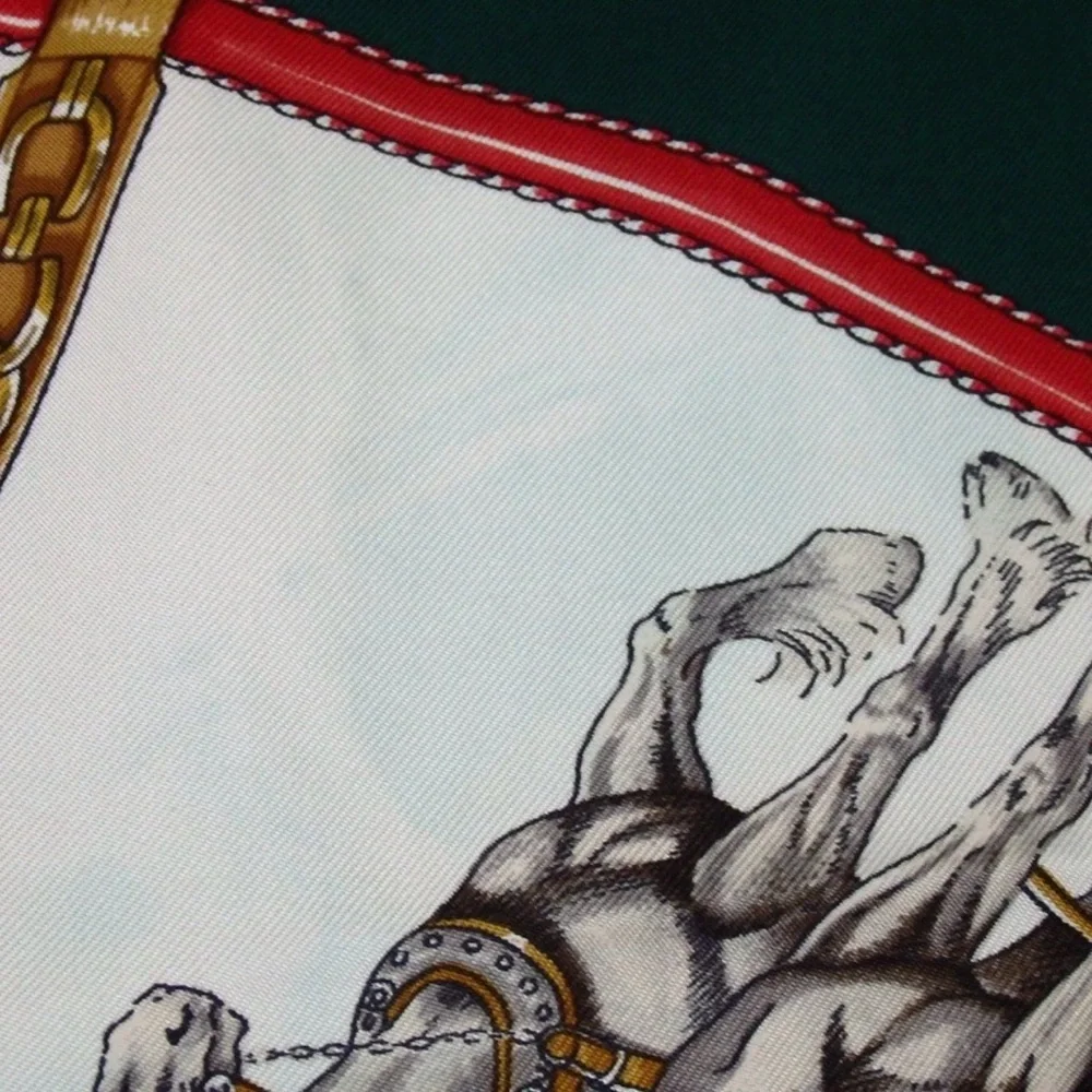 HERMES Carre90 CHEVAUX DE TRAIT Silk Scarf 😍🐴🐎🔥 - Picture 15 of 16